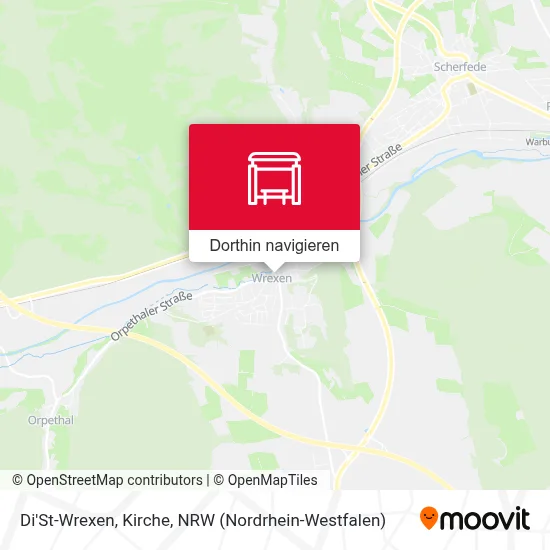Di'St-Wrexen, Kirche Karte
