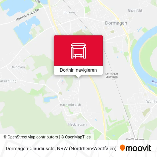 Dormagen Claudiusstr. Karte