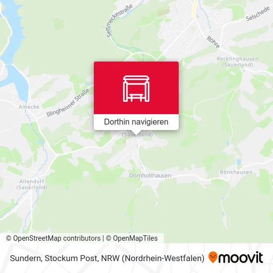 Sundern, Stockum Post Karte