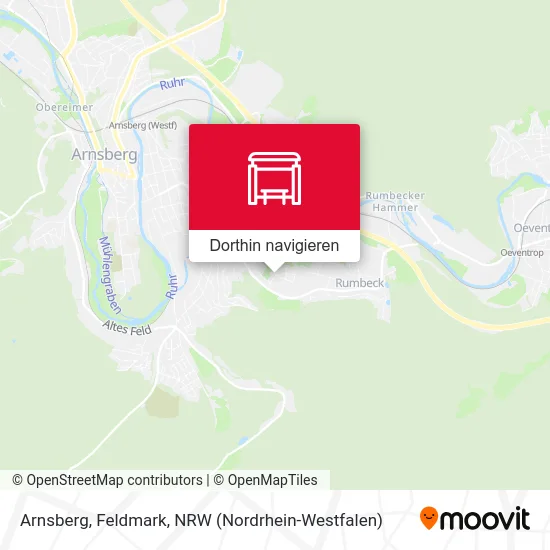 Arnsberg, Feldmark Karte