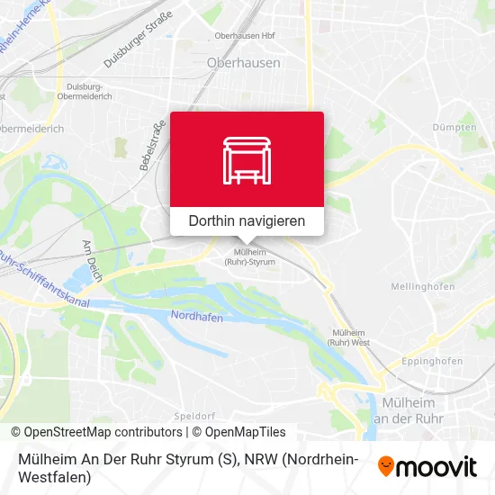 Mülheim An Der Ruhr Styrum Karte