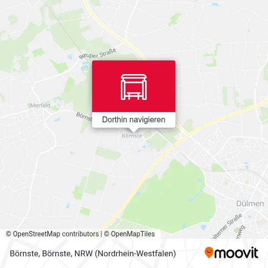 Börnste, Börnste Karte