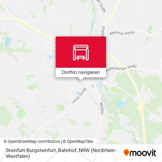 Steinfurt-Burgsteinfurt, Bahnhof Karte