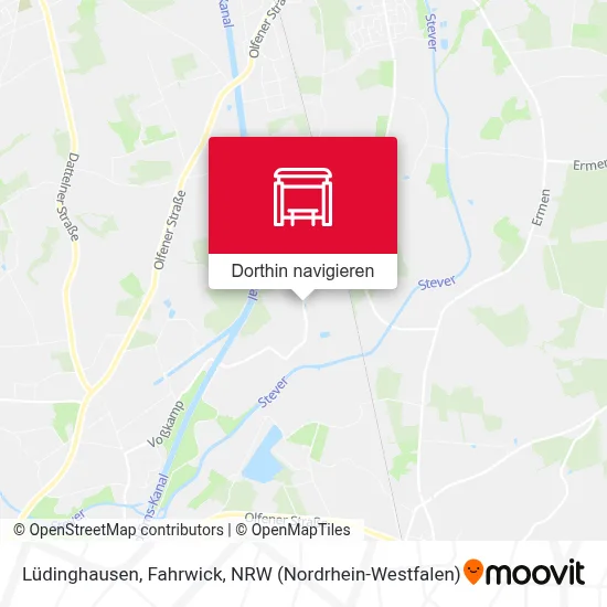 Lüdinghausen, Fahrwick Karte