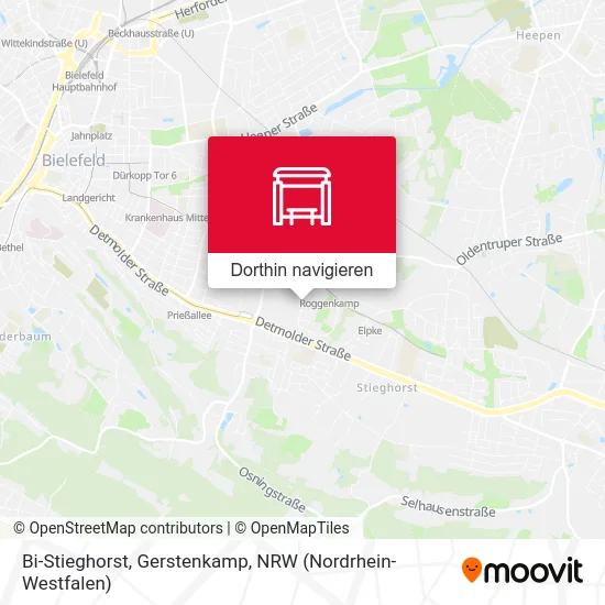 Bi-Stieghorst, Gerstenkamp Karte