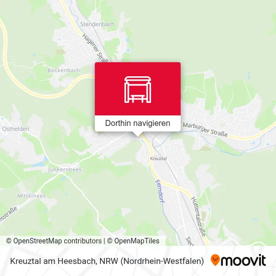Kreuztal am Heesbach Karte
