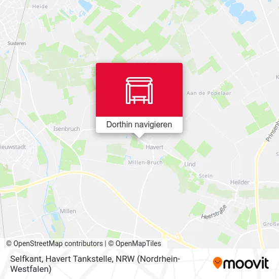 Selfkant, Havert Tankstelle Karte