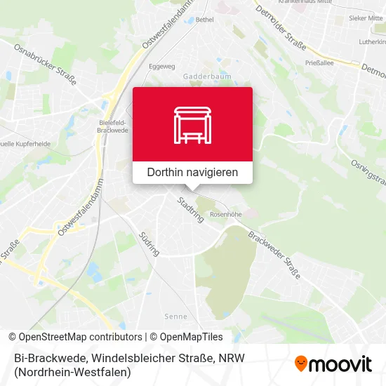 Bi-Brackwede, Windelsbleicher Straße Karte