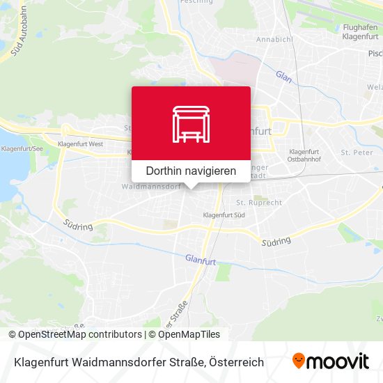 Klagenfurt Waidmannsdorfer Straße Karte
