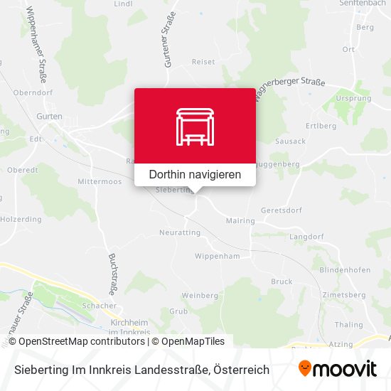 Sieberting Im Innkreis Landesstraße Karte