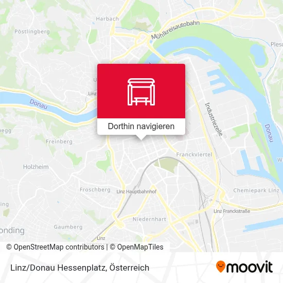 Linz/Donau Hessenplatz Karte
