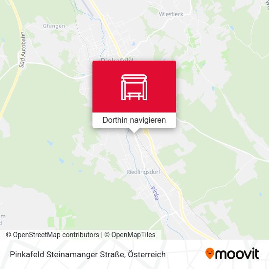 Pinkafeld Steinamanger Straße Karte