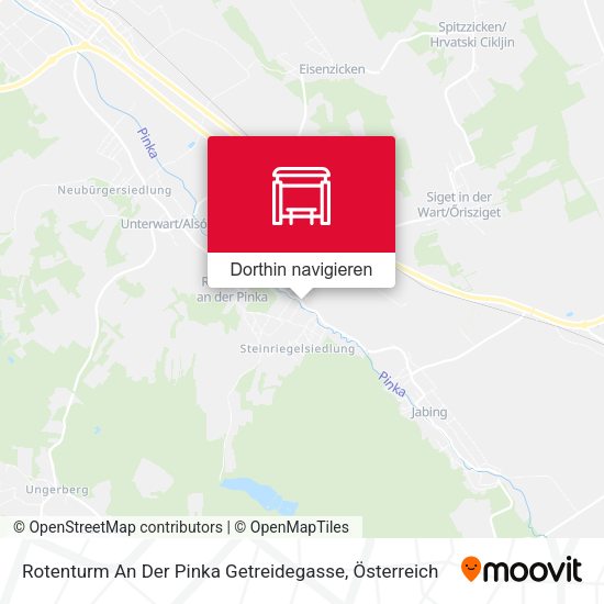 Rotenturm An Der Pinka Getreidegasse Karte