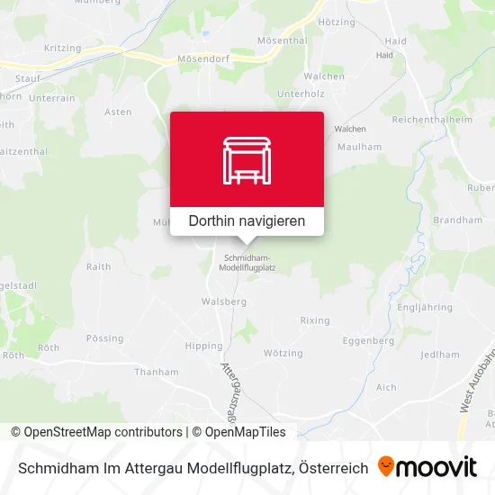 Schmidham Im Attergau Modellflugplatz Karte