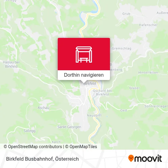 Birkfeld Busbahnhof Karte