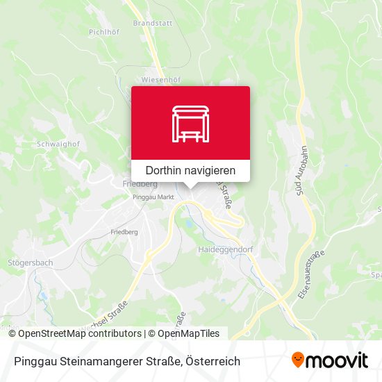 Pinggau Steinamangerer Straße Karte