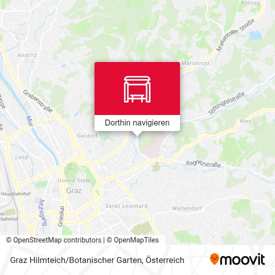 Graz Hilmteich / Botanischer Garten Karte