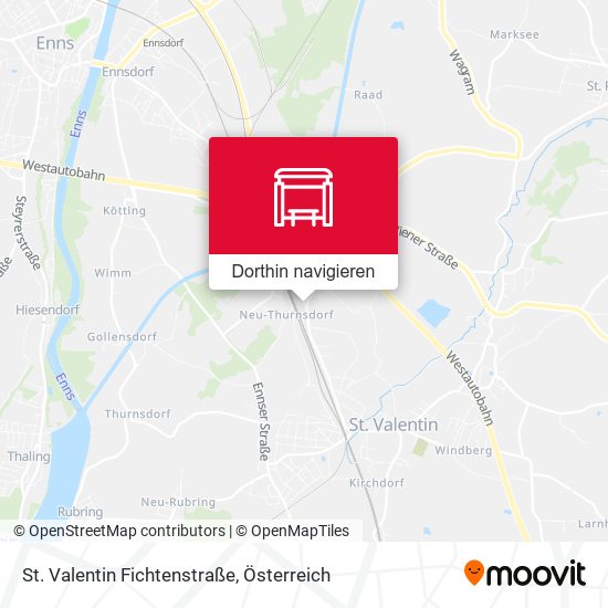 St. Valentin Fichtenstraße Karte