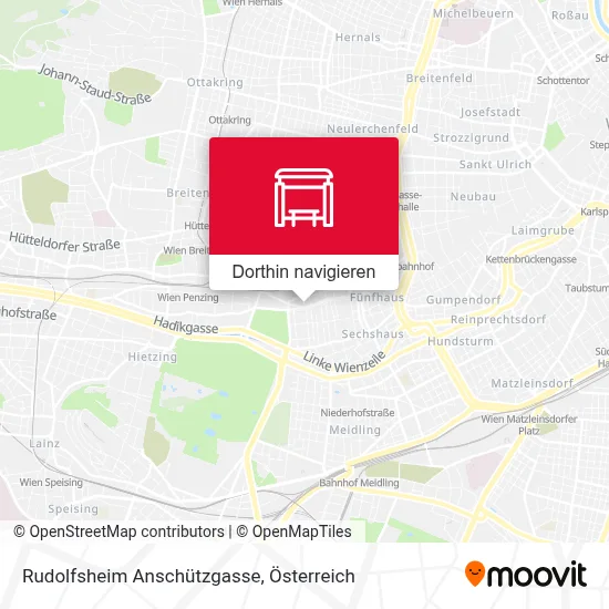 Rudolfsheim Anschützgasse Karte