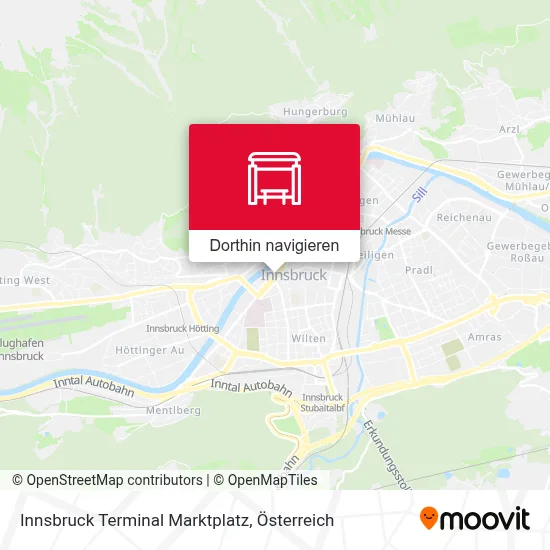 Innsbruck Terminal Marktplatz Karte