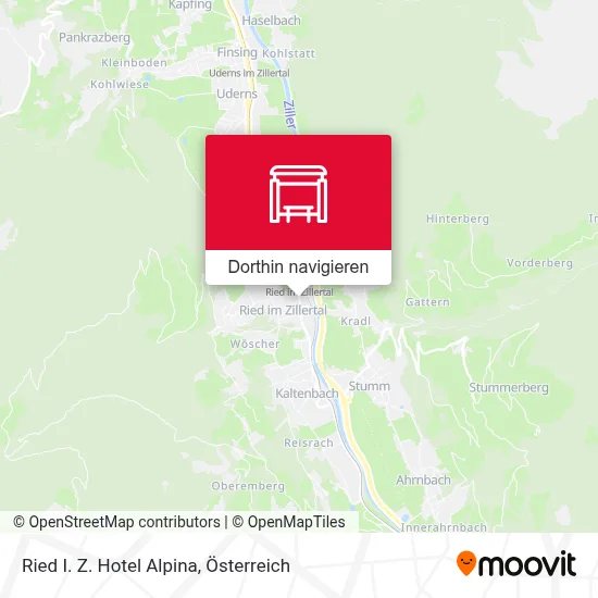 Ried I. Z. Hotel Alpina Karte
