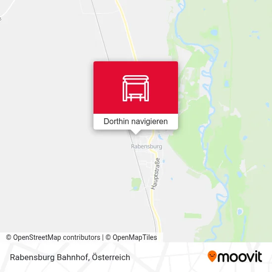 Rabensburg Bahnhof Karte