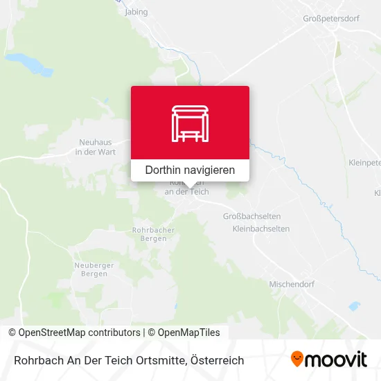Rohrbach An Der Teich Ortsmitte Karte