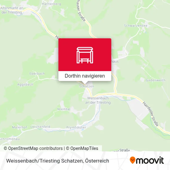 Weissenbach/Triesting Schatzen Karte