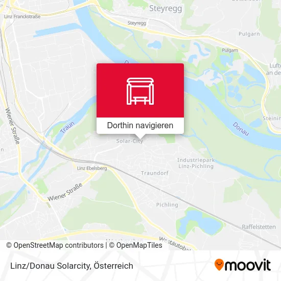 Linz/Donau Solarcity Karte