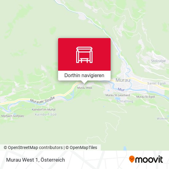 Murau West 1 Karte