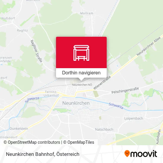 Neunkirchen Bahnhof Karte