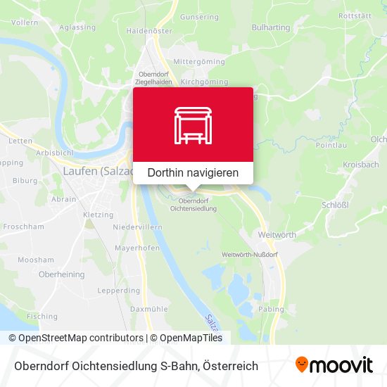 Oberndorf Oichtensiedlung S-Bahn Karte