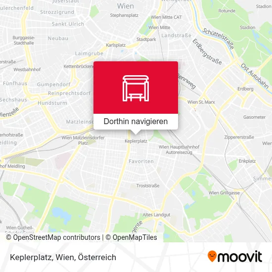 Keplerplatz, Wien Karte