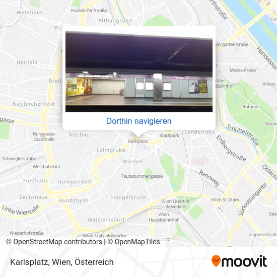 Karlsplatz, Wien Karte