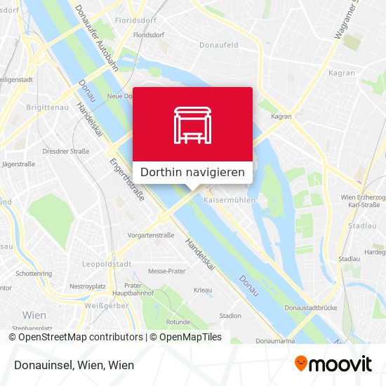 Donauinsel, Wien Karte