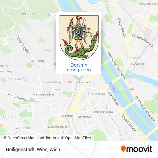 Heiligenstadt, Wien Karte