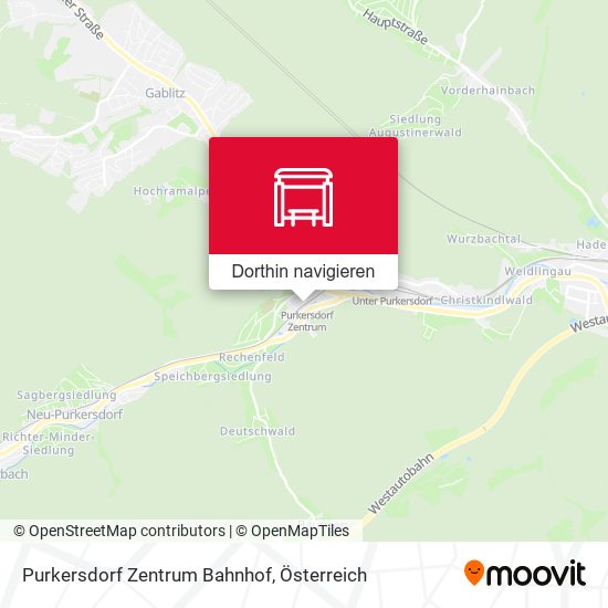 Purkersdorf Zentrum Bahnhof Karte