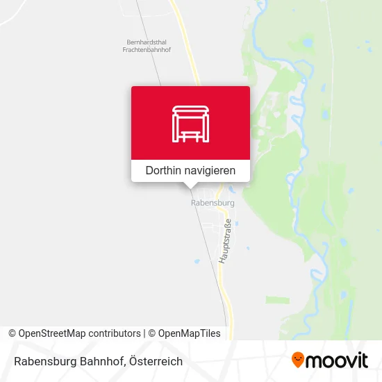 Rabensburg Bahnhof Karte