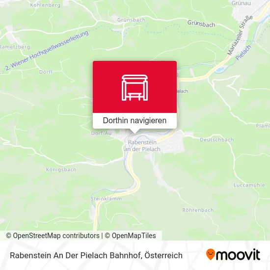 Rabenstein An Der Pielach Bahnhof Karte