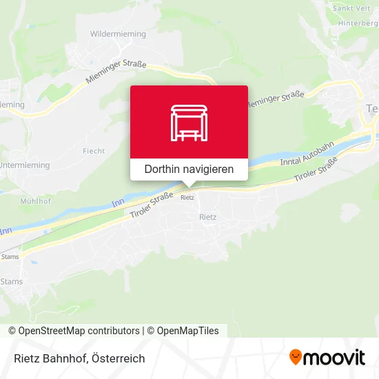 Rietz Bahnhof Karte