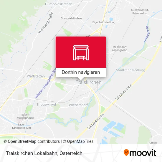 Traiskirchen Lokalbahn Karte