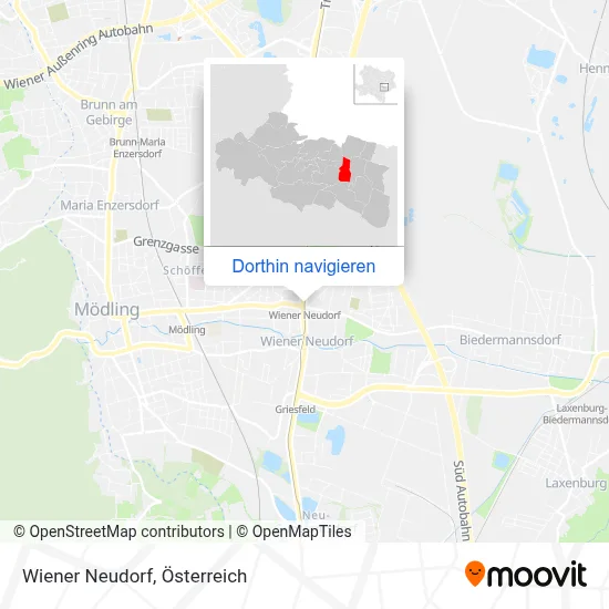Wiener Neudorf Karte
