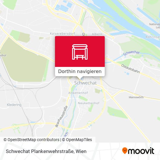 Schwechat Plankenwehrstraße Karte