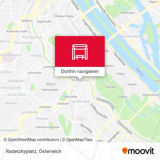 Radetzkyplatz Karte