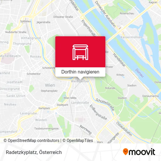 Radetzkyplatz Karte
