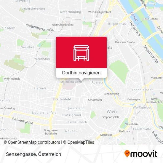 Sensengasse Karte