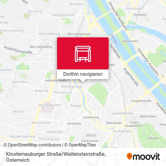 Klosterneuburger Straße / Wallensteinstraße Karte