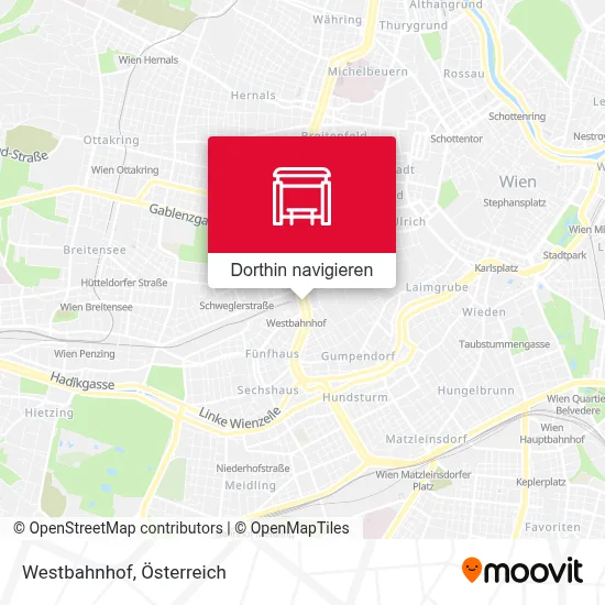 Westbahnhof Karte