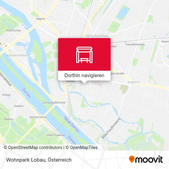 Wohnpark Lobau Karte