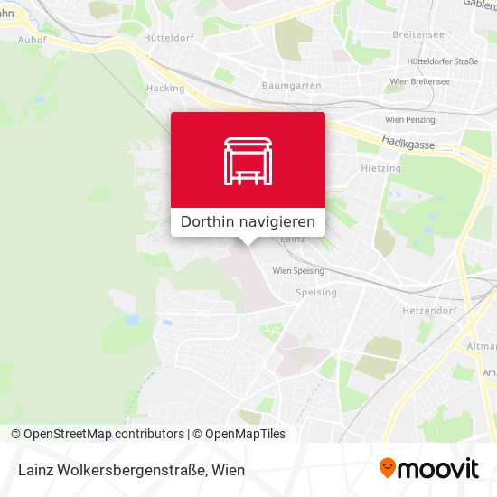 Lainz Wolkersbergenstraße Karte